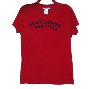 Abercrombie & Fitch Kid's Graphic T Shirt Boy's 100% Cotton Red Size M EUC - Picture 1 of 9
