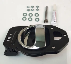 New Left Inside Door Handle Chrome Black - Driver Side Fits 2006-2010 Chevy HHR - Picture 1 of 1