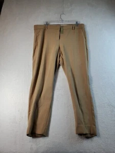 J.CREW Dress Pant Mens Size 16 Camel Polyester Slash Pockets Belt Loops Pull On - Picture 1 of 9