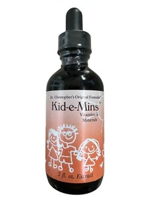 NEW Kid-e-Mins Vitamins & Minerals 2 oz Extract Dr Christophers Original Formula - Picture 1 of 3