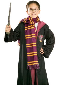Harry Potter Movie Kids Scarf Gryffindor Wizard Weasley Hermione Hogwarts Costum - Picture 1 of 3