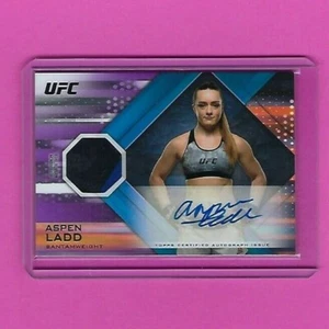 2019 Topps UFC Knockout Purple Parallel Auto Relic Card ASPEN LADD 09/25 - Bild 1 von 2