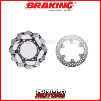 KIT DISCHI FRENO BRAKING HUSQVARNA TC 125 2017 -  ANTERIORE + POSTERIORE [WAVE F Foto 1 de 4