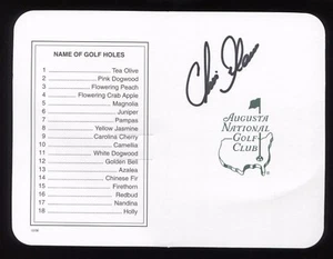 Chris DiMarco Signed Masters Scorecard Autographed Golf Augustus Signature - Picture 1 of 2