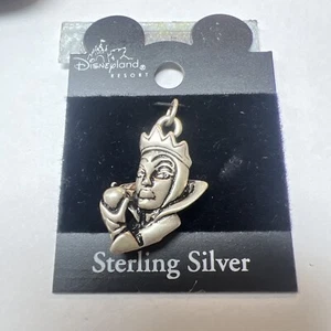 Disney Sterling Silver Snow White Evil Queen Charm Pendant - Picture 1 of 3