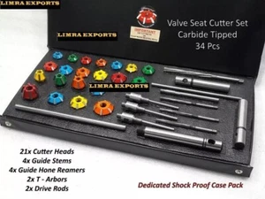 17x 3AC VALVESEAT CUTTERCARBIDE TIPPED3ANGLE CUT CUSTOM MADE30-45-60 DEGREE BEST - Picture 1 of 7