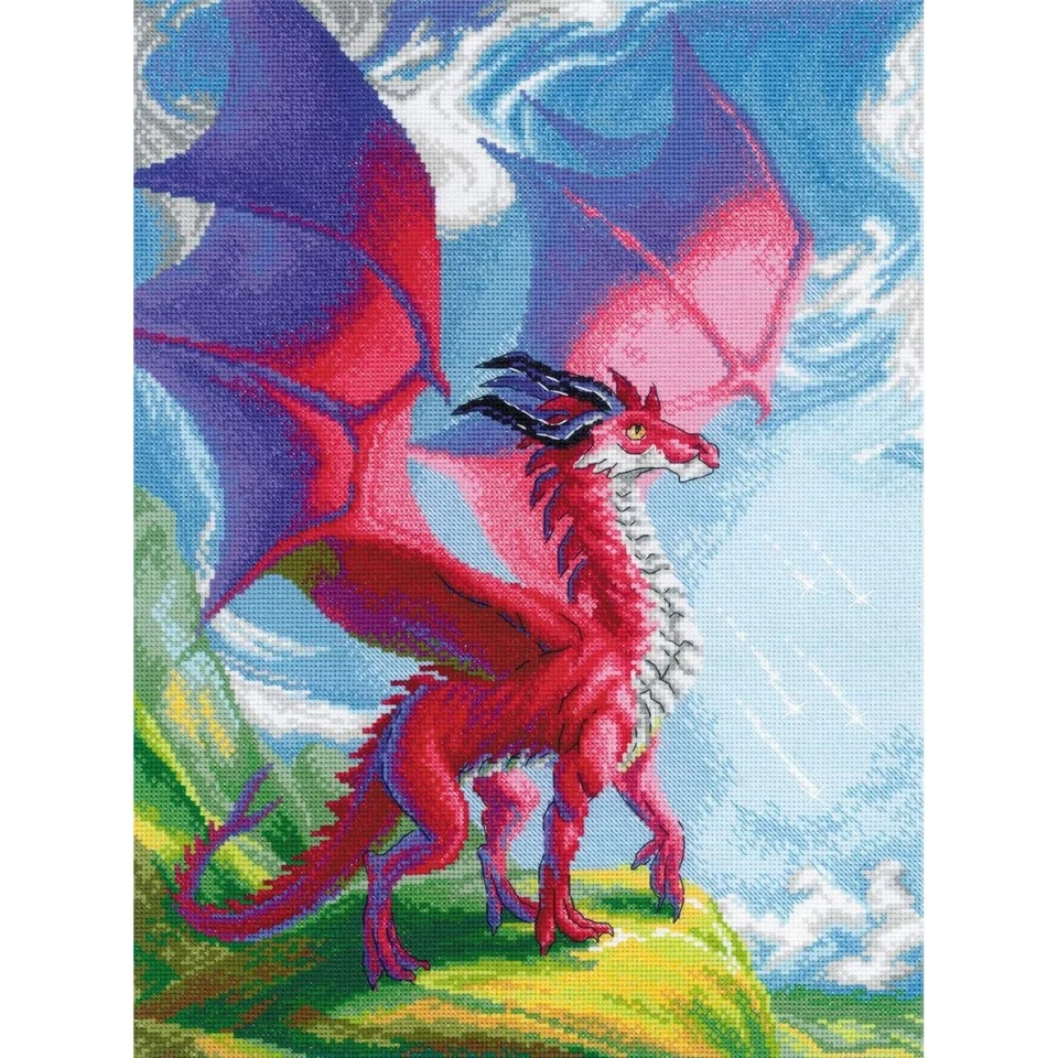 Cross-stitch kit Your Mighty Dragon 2127 RIOLIS 30x40cm