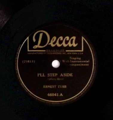ERNEST TUBB – I'LL STEP ASIDE / THERE'S GONNA BE SOME CHANGES MADE   78 RPM 983 - Image 1 of 3