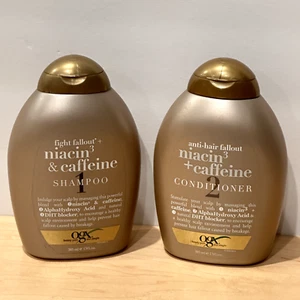 OGX Fight Fallout Niacin & Caffeine Shampoo & Conditioner 13 oz Discontinued NEW - Picture 1 of 2