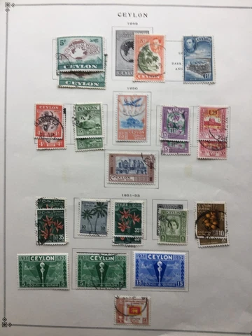 Ceylon Stamp Lot  6 Photos Cover