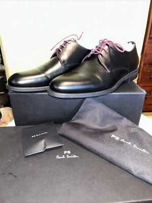 Nuevo en Caja Paul Smith Bayard Zapatos Derby Negro Vaca - EE. UU. Talla 11 Foto 1 de 4