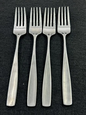 "4 tenedores de ensalada/postre RTR42 de Retroneu cubiertos de acero inoxidable 18/8 Corea 6 1/4""" Foto 1 de 4