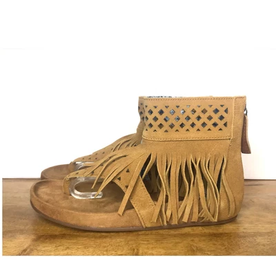 Dingo Heat Wave Camel Leather Mocassin Sandals Womens 8.5 - Image 1 of 4