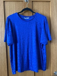 Royal Blue Top Size16 From Top Shop - Picture 1 of 4