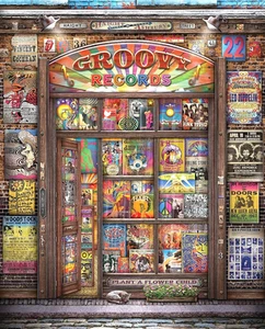 Springbok #10822 - 1,000 Pc Jigsaw Puzzle - Groovy Records - 24" x 30" - Picture 1 of 3