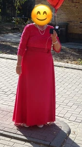 Elegantes Abendkleid von Valerie | Größe 48 | pink - Bild 1 von 4