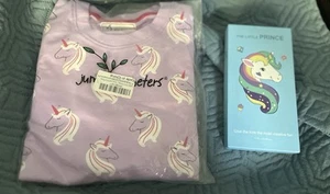 Unicorn Sweatshirt Sz 7 + FREE Temporary Tattoos & Nail Stickers 1000+ NEW FShip - Picture 1 of 13