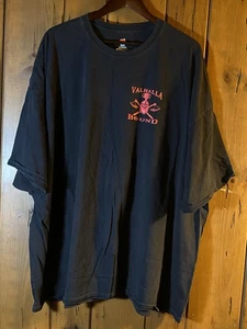 Viking Valhalla T-Shirt 5XL Oversized Hanes Black Norse Mythology Warrior Quote - Picture 1 of 7
