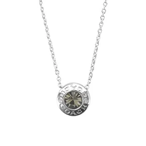Collar COACH Plata Círculo Abierto Hilo (F54514) - Nuevo - Ajustable y Elegante - Imagen 1 de 1