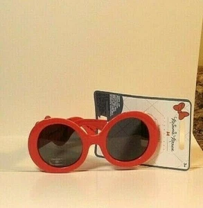 Gafas de sol Disney Store Minnie Mouse rojas redondas 100 % protección UV NUEVAS - Imagen 1 de 3