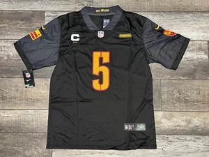 Washington Commanders Jayden Daniels #5 Black Jersey Sizes Adult S-XL - Picture 1 of 7