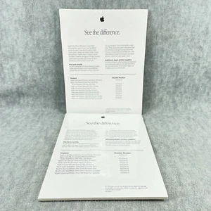 Apple Color Ink Jet Paper Vintage Lot of 2 1996 New Unused Stylewriter 8.5 x 11 - Picture 1 of 6