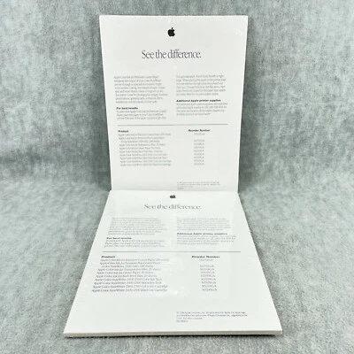 Apple Color Ink Jet Paper Vintage Lot of 2 1996 New Unused Stylewriter 8.5 x 11 - Image 1 of 4
