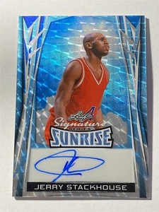 JERRY STACKHOUSE 2025 Leaf Signature Series Sunrise SILVER CIRCLES AUTO 1/1 - Picture 1 of 2