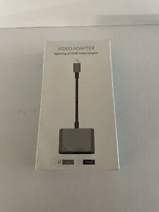 Lightning To HDMI Digital Audio Video Adapter For iPhone To TV Monitor Mirroring
