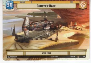 Star Wars Unlimited Hyperspace Karte #296 Chopper Base: Schild - Bild 1 von 2