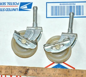 2er Set Haydock Strong Stabile Vintage Rollen Industrierollen Räder Feststellbar? - Bild 1 von 8