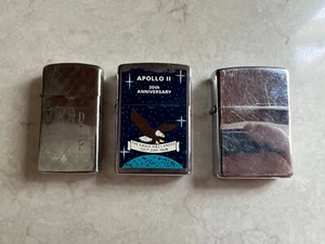 30th Anniversary Of Moon Landing Zippo Cigarette Lighter, Apollo 11 NASA + Extra - Picture 1 of 9