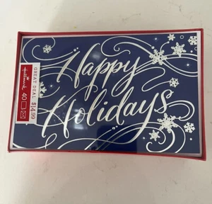 Christmas Cards Hallmark New In Sealed Box 40 Cards - Picture 1 of 4