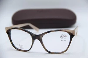 NEW JEAN LAFONT PARIS GAULOISE 1076 BROWN GOLD AUTHENTIC EYEGLASSES W/CASE 52-18 - Picture 1 of 5