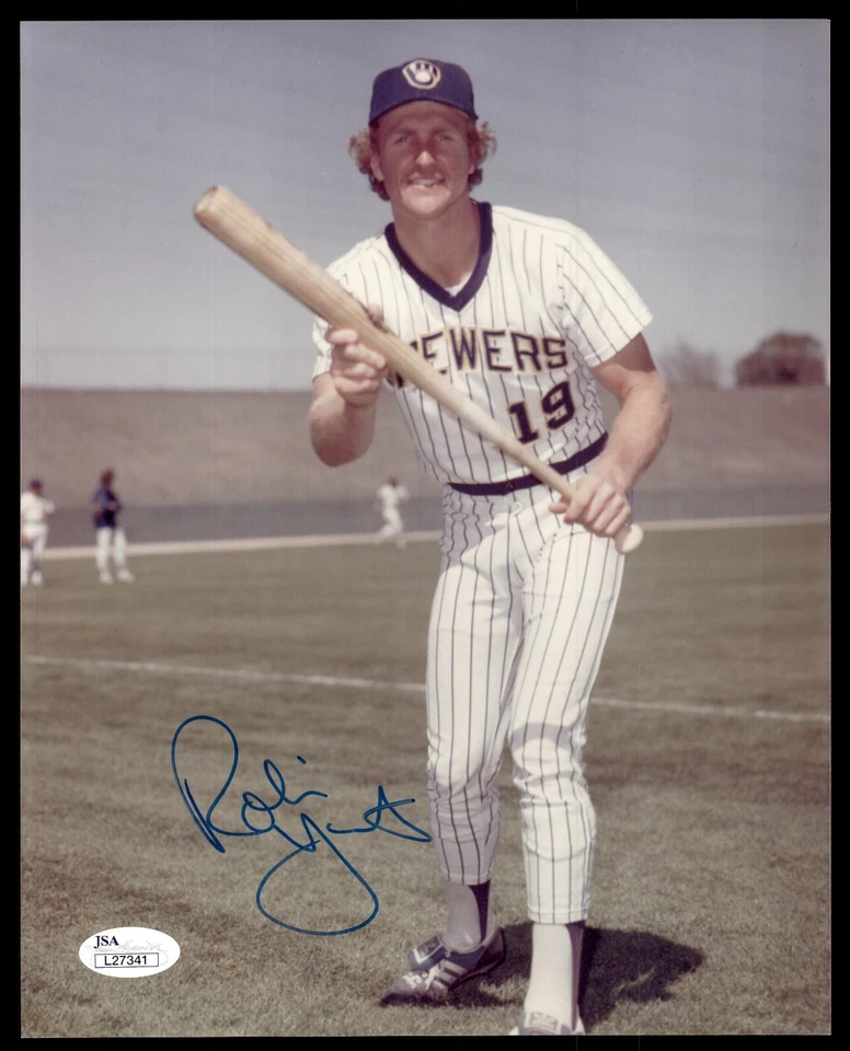 ROBIN YOUNT SIGNED 8X10 PHOTO WITH JSA COA - MILWAUKEE BREWERS - Image 1 of 1
