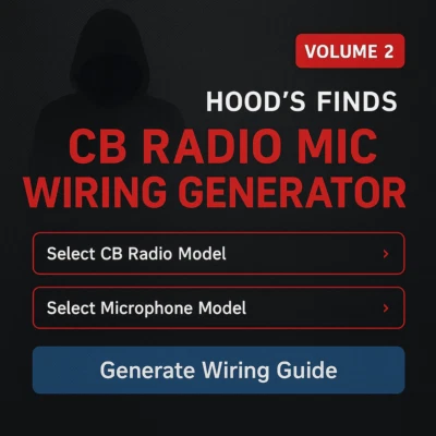 CB Radio Microphone Wiring Guide Generator | Auto-Match Tool | VOL 2 on CD-ROM - Image 1 of 4