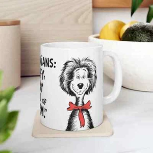 Taza de cerámica blanca arte pomerania, regalo para amantes de los perros para fanáticos del café y el té - Imagen 1 de 7
