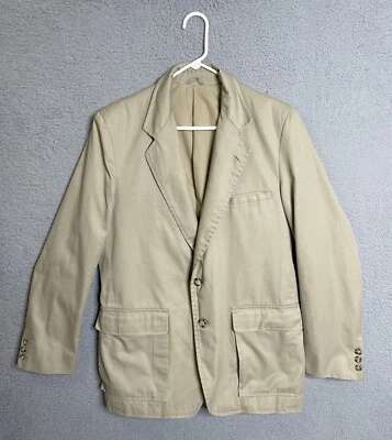 Vintage Tilley Endurables Traveller's Jacket Tan Beige Cotton Blazer 40 Tall - Image 1 of 4