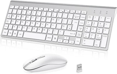 Wireless Keyboard Mouse Combo, cimetech 2.4G Ultra-Thin Keyboard and Mouse Set - Image 1 of 4