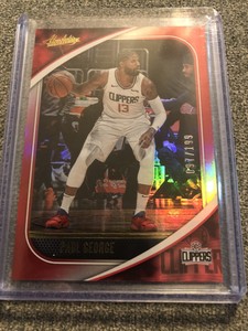 2021 Panini Absolute Memorabilia PAUL GEORGE 97/199 Red Clippers #43