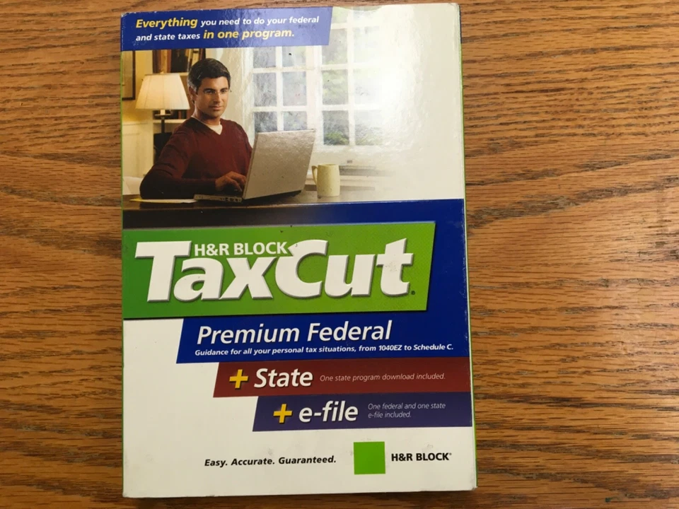 2007 TaxCut PREMIUM turbo Federal H&R Block Tax Cut New sealed CD in Retail Box! - Image 1 of 1