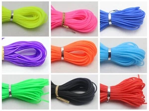 11 Yards 2mm Soft Hollow Rubber Tubing Jewelry Cord Cover Memory Wire Craft DIY - Picture 1 of 22