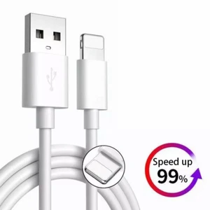 USB Data Fast Charger Cable Cord For Apple iPhone 5 6 7 8 X 11 12 13 MAX 1 PACK - Picture 1 of 11