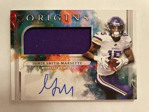 Ihmir Smith-Marsette 2021 Origins RPA Rookie Auto Jumbo Jersey Patch Vikings - Picture 1 of 1