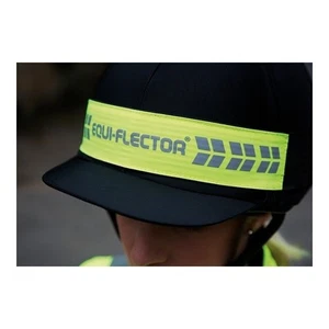 Shires Equi-Flector Hat Band - Reflective - Yellow/Pink/Orange - Picture 1 of 4
