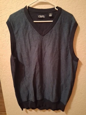 Chaps Ralph Lauren Navey Azul Golf Suéter Chaleco #golfwear Foto 1 de 4