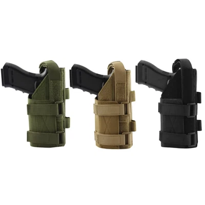 Pistol Gun Molle Belt Tactical Holster for Right Handed - 600D Military Grade - Image 1 of 4