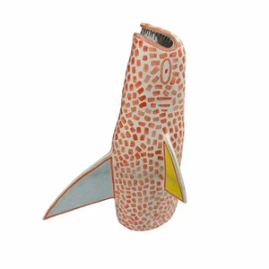 Vivi Araya-Gamboa (Pez Cocinado) Costa Rica Studio moderne Keramik Vase 12 Zoll - Bild 1 von 18