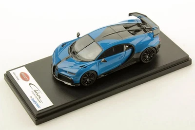 LOOKSMART 1/43 Bugatti Chiron Pur Sport Aguirre Blue Resin Model LS520A Limited  - Image 1 of 3