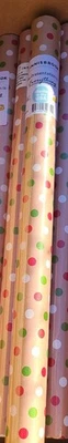 Innisbrook Kraft Wrapping Paper-Christmas Polka Dot "24"x18"-New and Sealed